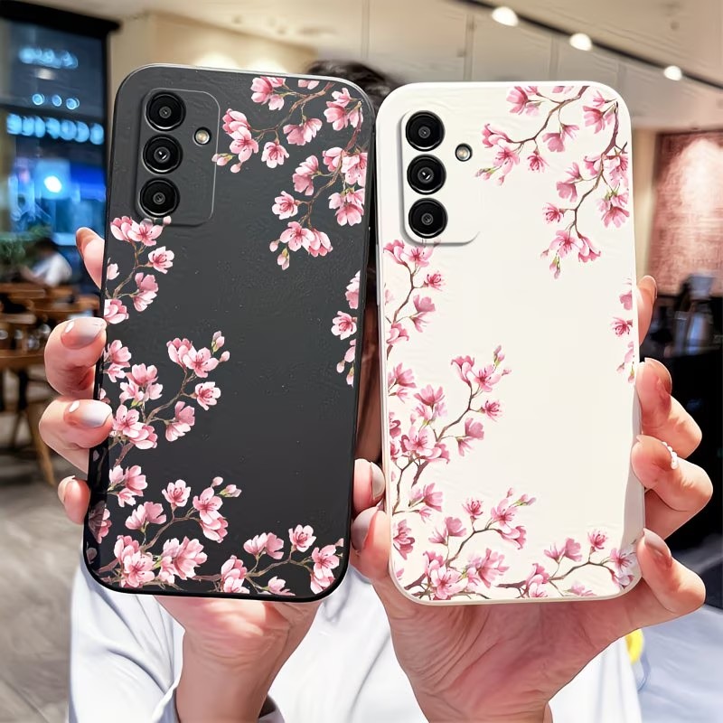 Phone Cases Pink - Pembe Kiraz Çiçeği Baskılı Telefon Kılıfı