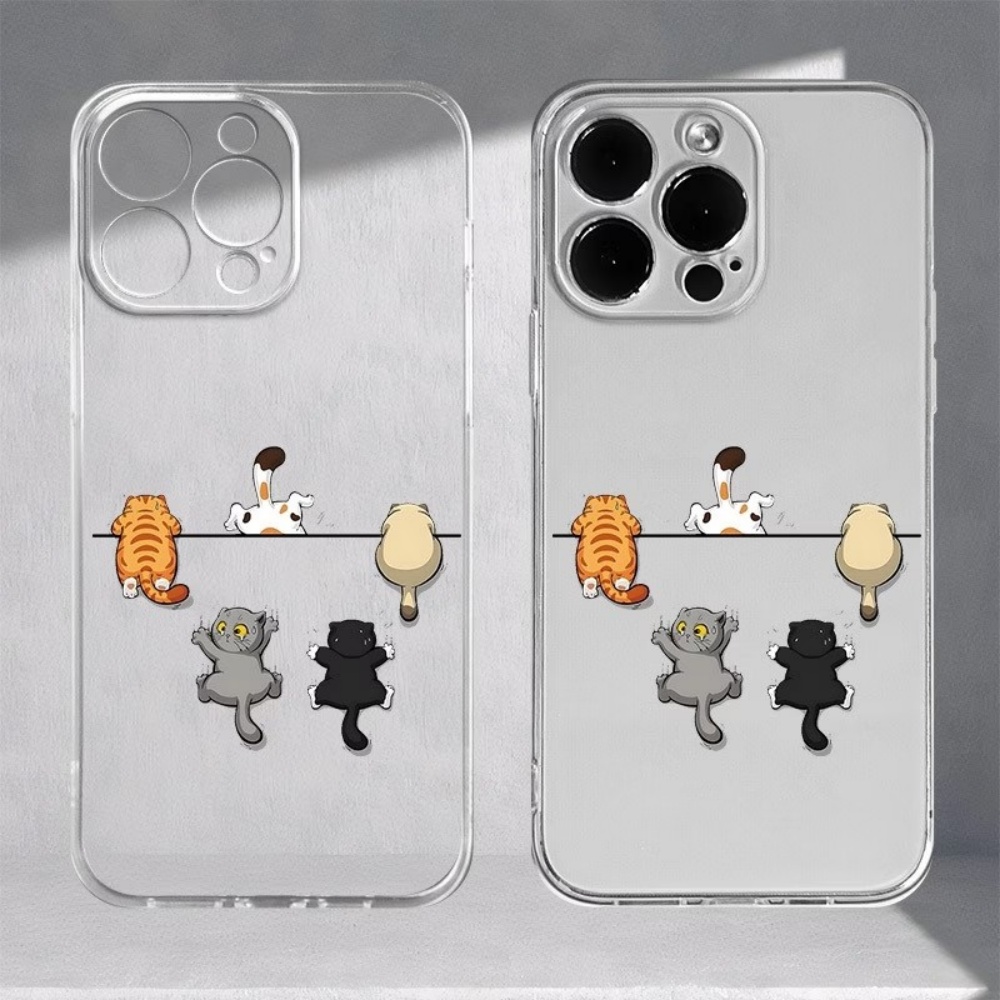 Phone Cases Mous - Beş Sevimli Kedi Desenli Telefon Kılıfı