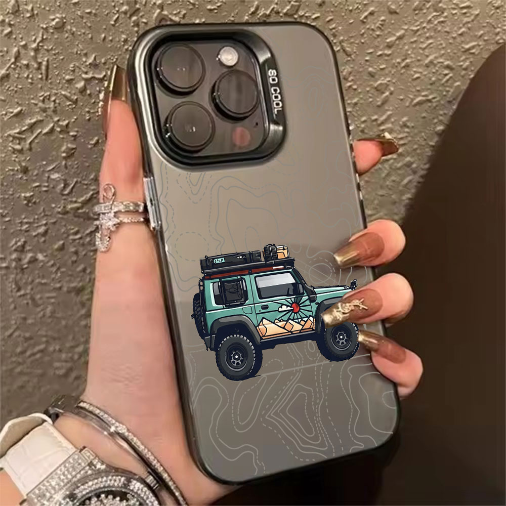 Phone Cases Mous - Basit Araba Desenli Telefon Kılıfı iPhone