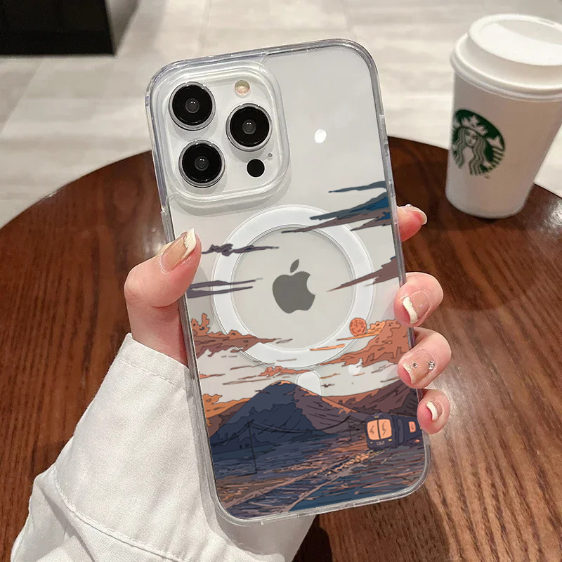 Phone Cases Mous - Gün Batımı Desenli Moda Telefon Kılıfı