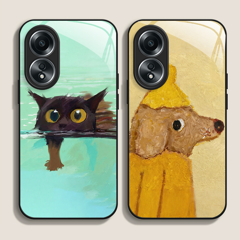 Yağlı Boya Sarı Köpek Siyah Ke - Phone Cases Oppo incelemesi ve fiyatı