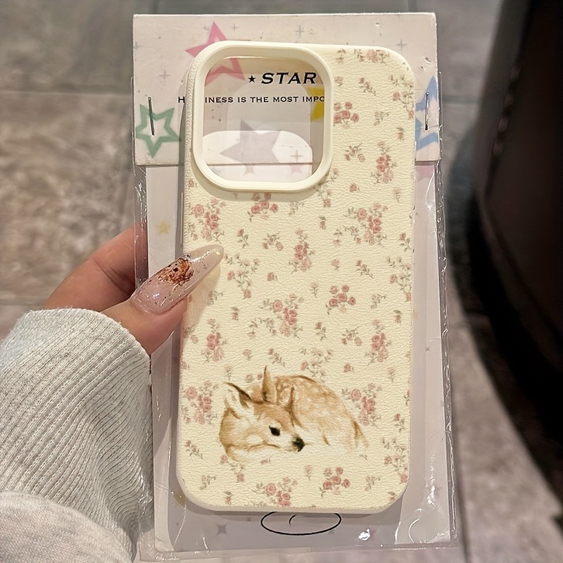 Sevimli Geyik Tam Çiçek Desenl - Phone Cases Mous incelemesi ve fiyatı