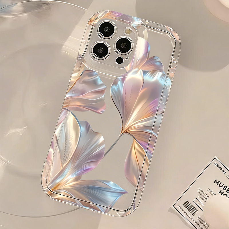Renkli Metalik Ginkgo Baskılı  - Phone Cases Xiaomi Redmi 12 incelemesi ve fiyatı