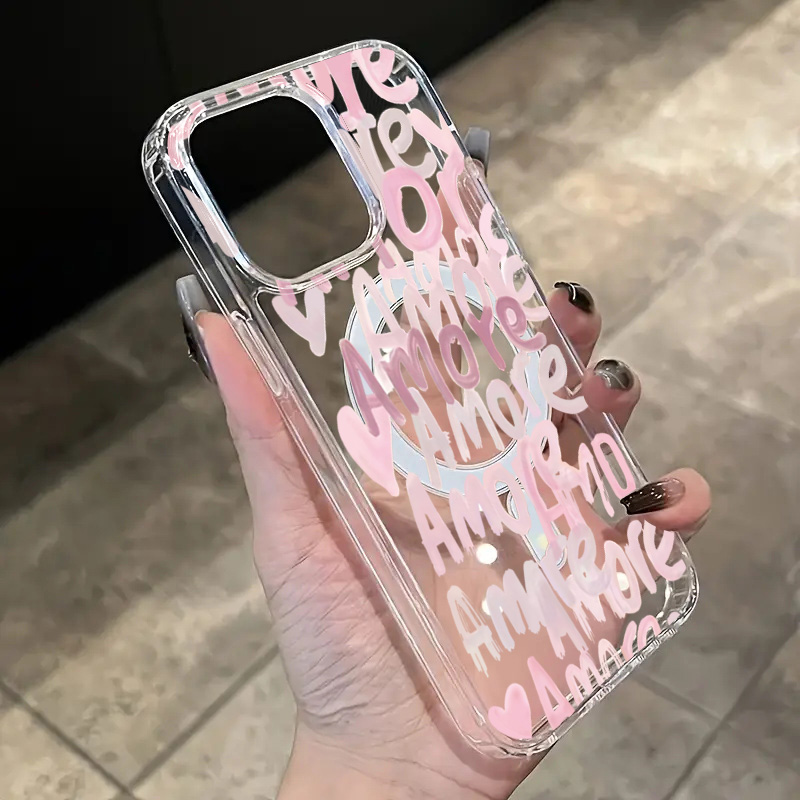 Amore-Love Romantik Pembe Yazı - Phone Cases Pink incelemesi ve fiyatı