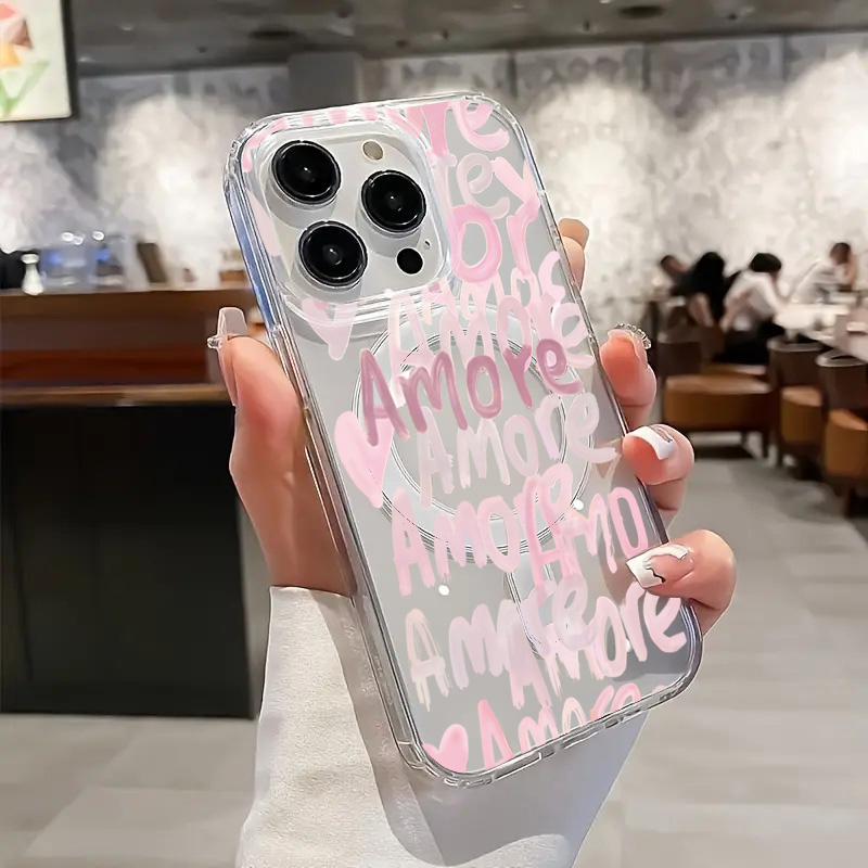 Amore-Love Romantik Pembe Yazı - Phone Cases Pink incelemesi ve fiyatı