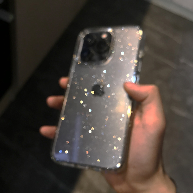 Şeffaf Basit Glitter Telefon K - Phone Cases Mous incelemesi ve fiyatı