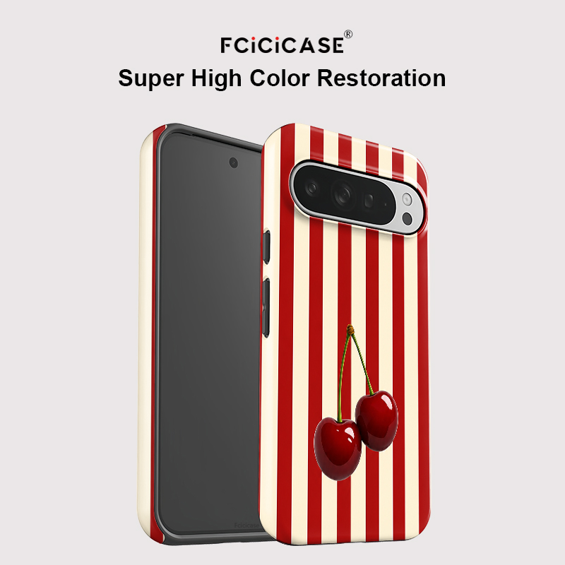 Fcicicase Kiraz Şerit Desenli  - Phone Cases Pixel 10 incelemesi ve fiyatı