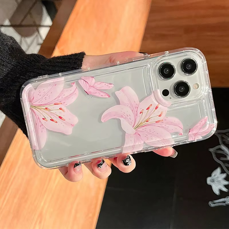 Pembe Çiçekli Zambak Desenli i - Phone Cases Pink incelemesi ve fiyatı